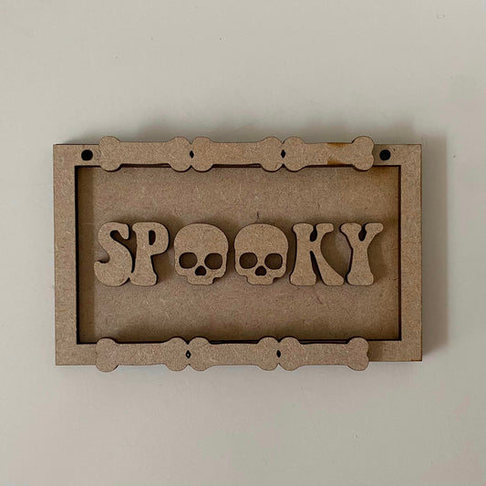 NEW! Bone Spooky Sign
